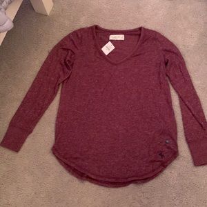 Maroon Abercrombie long sleeve